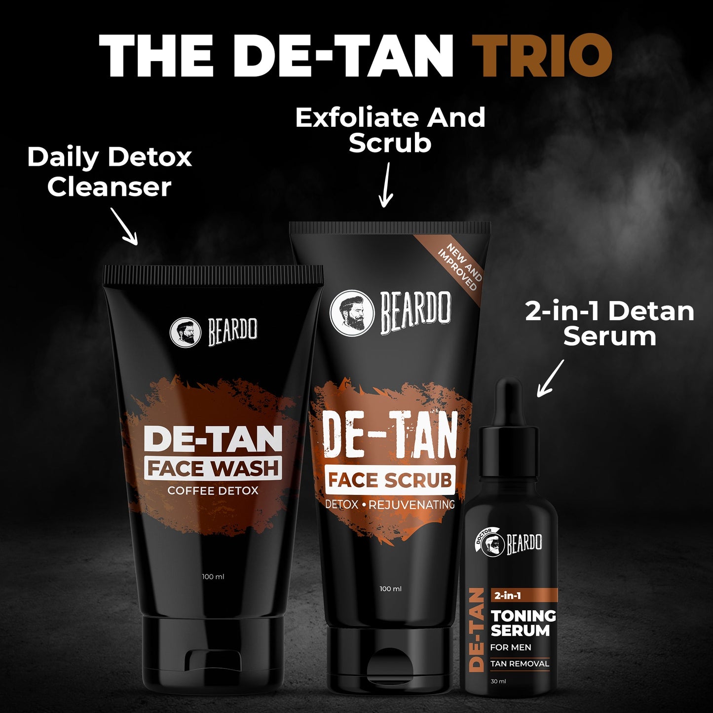 100ml, de tan trio