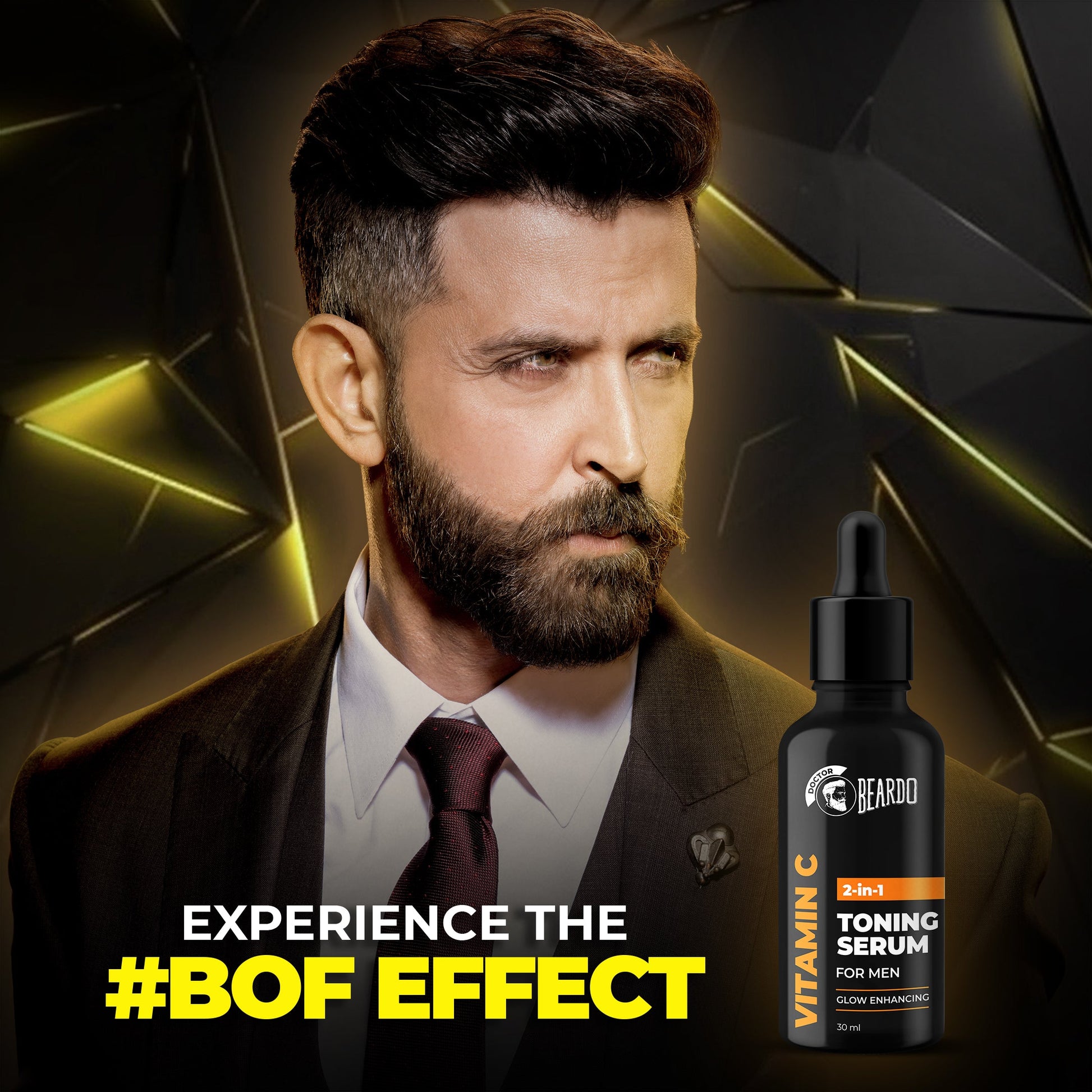 beardo vitamin c 2 in 1 toning serum, BOF Effect