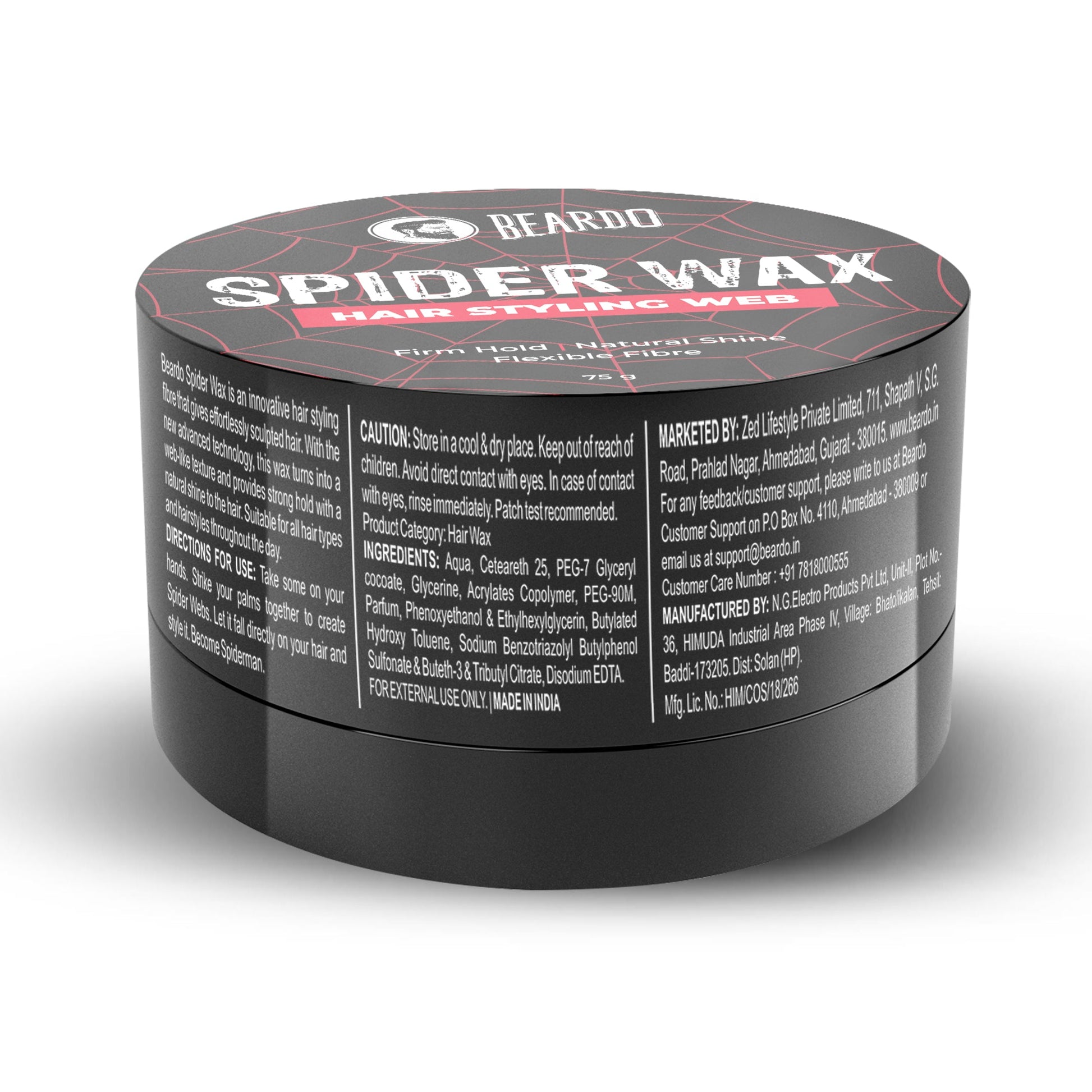 Beardo Spider Wax Hair Styling Web (75g)